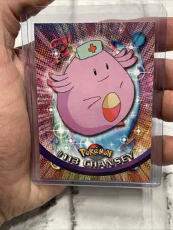 CHANSEY #113 - Topps Blue Logo - TV Animation - NON-HOLO - POKEMON CARD - NM/MT - Image 1