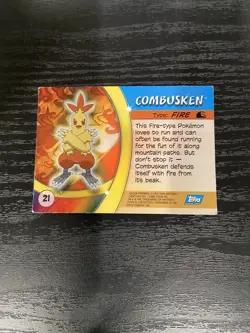 Pokemon Topps Combusken #21 Advanced Challenge Card FOIL LP/MP - Image 2