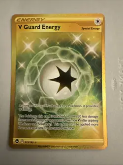 V Guard Energy 215/195 Silver Tempest Secret Rare Gold Holo Pokemon TCG NM/M - Image 1
