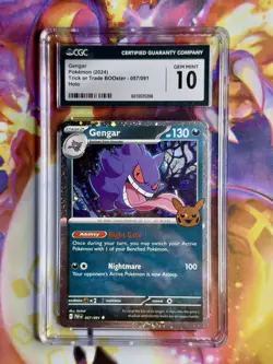 Pokemon Gengar 057/091 Trick or Trade 2024 Cosmos Holo CGC 10 - Image 1