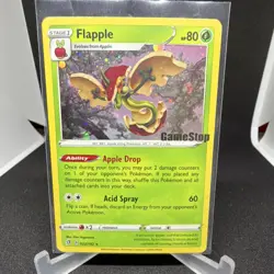 Pokemon TCG Flapple GameStop Promo 022/192 Exclusive Holo Dragon 80 HP - Image 1