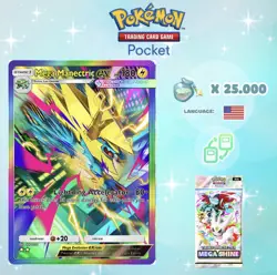 Pokemon TCG Pocket - Mega Manectric ex Rainbow Card (English) - Image 1