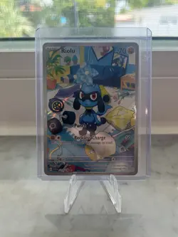 Pokemon TCG Riolu Illustration Rare Holo SV01 Scarlet & Violet 215/198 70 HP - Image 1