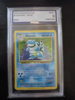 2023 Pokemon Club-Classic Blastoise 003/034 AGS MINT 9 - Image 1