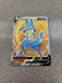 Pokemon 🔥 Lucario V SWSH213 Promo Full Art Holo Basic HP210 Crushing Punch 🔥 - Image 2