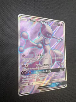 Pokemon TCG Mewtwo GX 72/73 Shining Legends Holo Full Art English 2017 - NM - Image 2