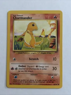 Pokemon TCG Charmander 46/102 LP Non-holo - Image 1