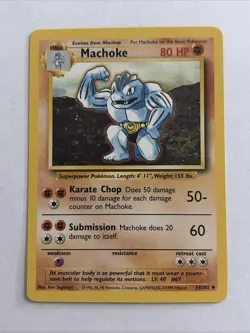 Pokemon TCG Machoke 34/102 LP Non-holo - Image 1