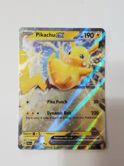 Pokemon TCG SV02: Paldea Evolved #063/193 Pikachu ex LP - Image 1