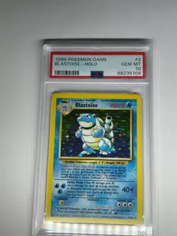1999 Pokemon Game Blastoise Holo 2/102 Graded PSA 10 - Image 1