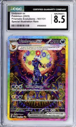UMBREON EX 2025 POKEMON PRISMATIC EVOLUTIONS 161/131 ENGLISH - Image 1
