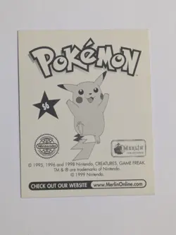 Pokemon Pikachu #S6 Merlin Sticker Series 1 Topps Holo - Image 2