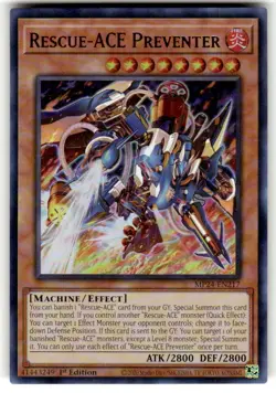 Yugioh! Rescue-ACE Preventer - MP24-EN217 - Ultra Rare - 1st Edition Near Mint, - Image 1