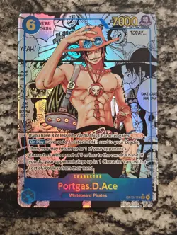 Portgas D Ace Manga Alternate Art Op13-119 One Piece Carrying On His Will - Image 1