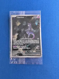 Pokemon Mewtwo TCG SVP 052 Scarlet Violet 151 Factory Sealed Promo Card - Image 1