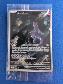 Pokemon Mewtwo TCG SVP 052 Scarlet Violet 151 Factory Sealed Promo Card - Image 2