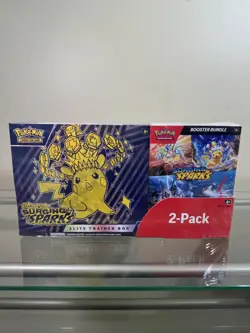 Pokemon Surging Sparks ETB & Booster Bundle Costco 2-pack. Factory Sealed - Image 2