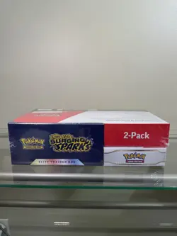 Pokemon Surging Sparks ETB & Booster Bundle Costco 2-pack. Factory Sealed - Image 4