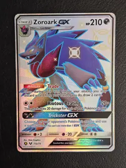 Zoroark GX 77a/73 Shiny Alternate Art Hidden Fates Pokemon Sun & Moon NM - Image 2