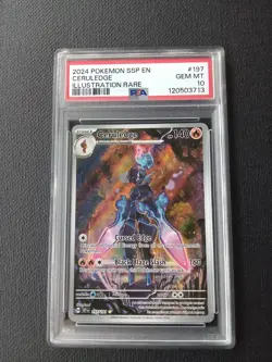Pokemon TCG Surging Sparks Ceruledge Illustration Rare PSA 10 #197/191 - Image 1