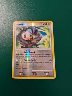 Pokemon Cards: Stormfront Reverse Holo: Starly 75/100 - Image 1