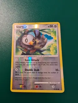 Pokemon Cards: Stormfront Reverse Holo: Starly 75/100 - Image 4