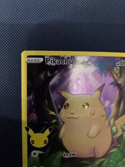 Pikachu 5/25 Ultra Rare Celebrations Full Art Pokemon TCG - Near Mint (16) - Image 2