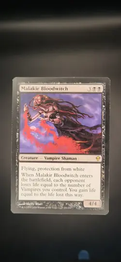 Malakir Bloodwitch card Zendikar #100 Rare LP Magic The Gathering - Image 1