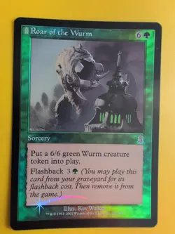 Roar of the Wurm. Sorcery MTG Card. Odyssey.Old Border FOIL. - Image 2