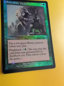 Roar of the Wurm. Sorcery MTG Card. Odyssey.Old Border FOIL. - Image 5