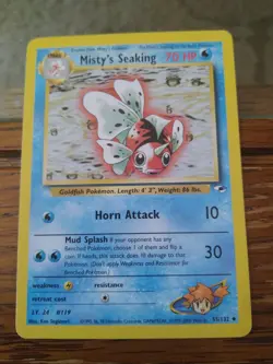 Misty's Seaking 55/132 Gym Heroes Unlimited Pokemon Card - Image 1