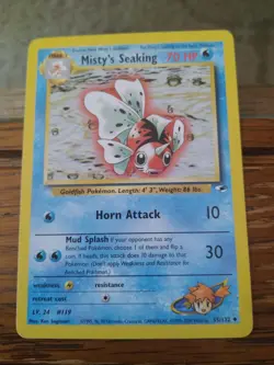 Misty's Seaking 55/132 Gym Heroes Unlimited Pokemon Card - Image 2