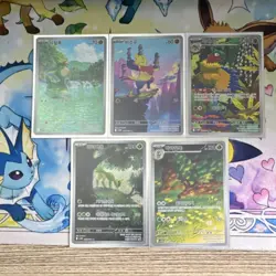 Pokemon Korean Card Lot (5 Cards Total) White Flare - Image 1