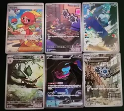 Korean Pokemon Card Lot 6 Mixed Full Arts NM - Image 1