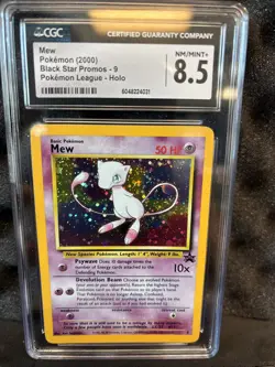 CGC 8.5 Mew 2000 Black Star Promos 9 Holo Pokemon - Image 1