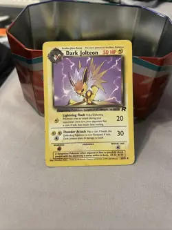 Dark Jolteon 38/82 Team Rocket Pokemon Card WOTC - Image 1