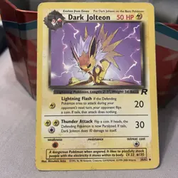 Dark Jolteon 38/82 Team Rocket Pokemon Card WOTC - Image 2