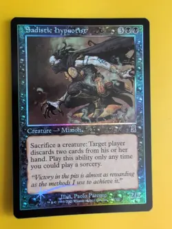 Sadistic Hypnotist. Minion. MTG Card. Odyssey.Old Border FOIL. - Image 2