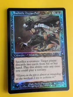Sadistic Hypnotist. Minion. MTG Card. Odyssey.Old Border FOIL. - Image 3