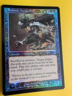 Sadistic Hypnotist. Minion. MTG Card. Odyssey.Old Border FOIL. - Image 4