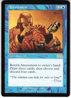 Attunement R MTG Urza's Saga 61 NM - Image 1
