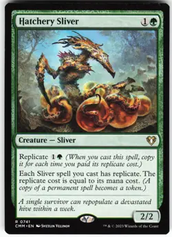 Hatchery Sliver R MTG Commander Masters 741 NM - Image 1