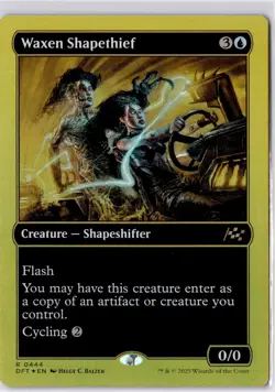 Waxen Shapethief (First-Place Foil) Aetherdrift Foil NM R 0444 - Image 1