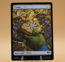 Plains [Pizza] | 253 | Land | Full-Art Foil | TMNT | MTG | Store Promo Eligible - Image 1