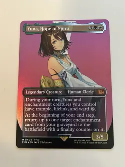 Yuna, Hope of Spira (Borderless Foil) - FIN MTG 0404 Final Fantasy - Image 1