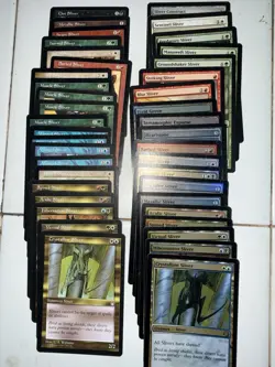 Mtg Sliver Lot of 38 - Foil, Stronghold Crystalline, x4 Muscle, x4 Winged - Image 1