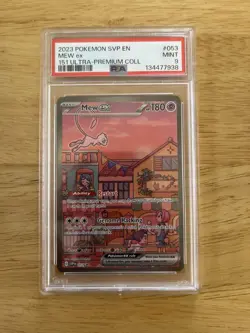 PSA 9 Mew EX SVP 053 S&V 151 UPC Promo 2023 Holo Pokemon Card - Mint - Image 1