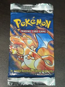 Pokemon Base Set Unlimited Charizard Art Booster Pack UK - Image 1