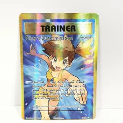 Mistys determination 108/108 Miscut Error Misprint Pokemon Card - Image 1