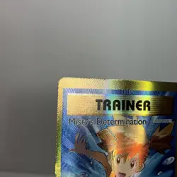 Mistys determination 108/108 Miscut Error Misprint Pokemon Card - Image 3